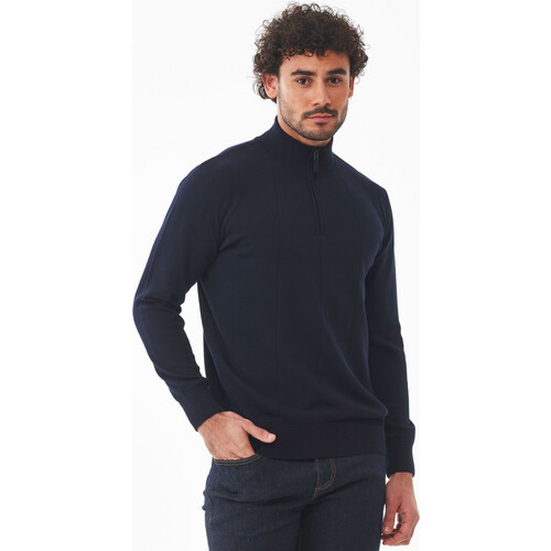 ORGANICATION mannen vegan Trui Troyer Donker Marineblauw Tweedehands