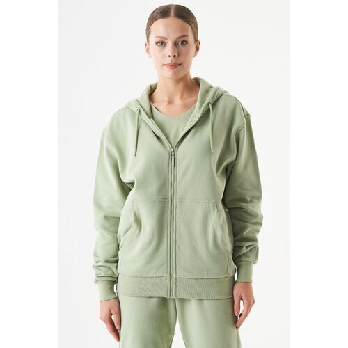 ORGANICATION mannen vegan Unisex Zip-Up Hoodie Junda Sage Tweedehands