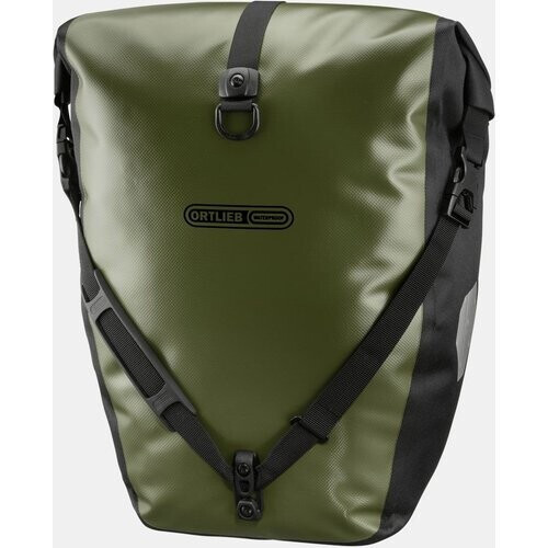 Ortlieb Back-Roller Classic QL 2 .1 Dubbele Fietstas Olijfgroen/Zwart Tweedehands