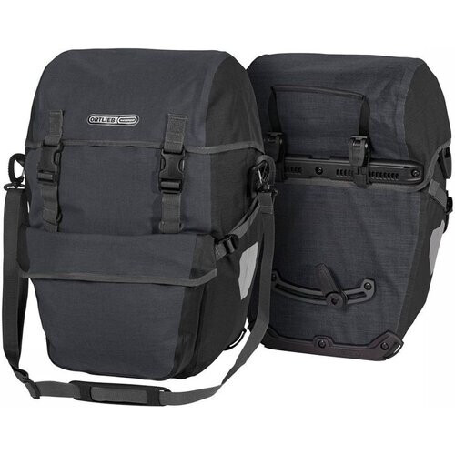 Ortlieb Bike-Packer Plus QL2.1 Dubbele Fietstas Middengrijs/Zwart Tweedehands