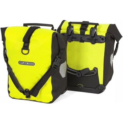 Ortlieb Front Roller High Visibility Fietstas (Paar) Geel/Zwart Tweedehands