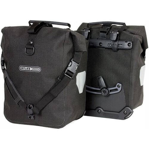 Ortlieb Front Roller High Visibility Fietstas (Paar) Zwart Tweedehands