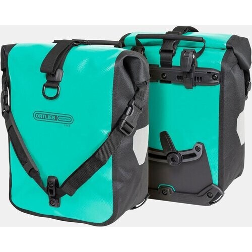 Ortlieb Sport-Roller Free QL2,1 Dubbele Fietstas Turkoois/Zwart Tweedehands