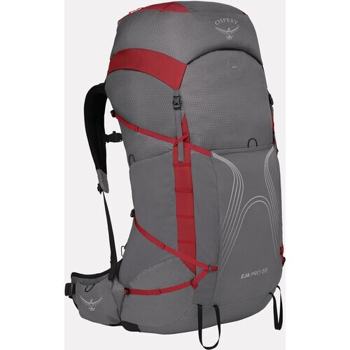 Osprey Eja Pro 55 Backpack Dames Donkergrijs/Donkerrood Tweedehands