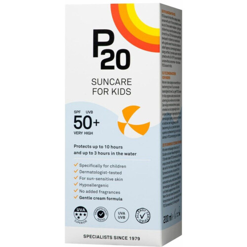 P20 Kids SPF 50+ - Zonnebrand lotion - Tot 10 uur bescherming - 200 ml