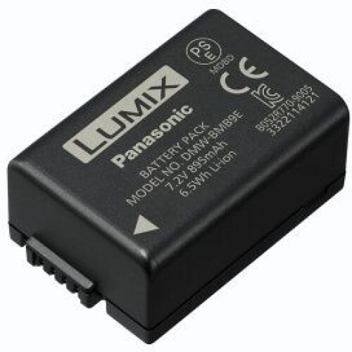 Panasonic DMW-BMB9E - Accu Li-Ion 895mAh - Zwart Tweedehands