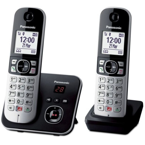 Panasonic KX-TG6862 - Dect-telefoon - 2 handsets - Oproepblokkeerfunctie