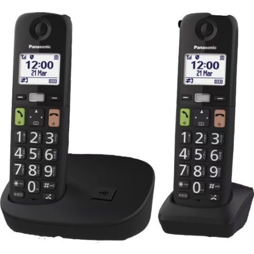 Panasonic KX-TGU112 - Dect-telefoon - 2 handsets - Verhoogd volume en Fav Call-functie Tweedehands