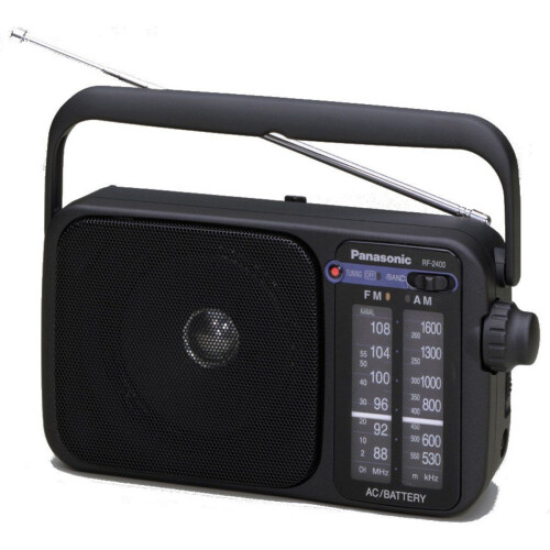 Panasonic RF-2400D - Portable Radio - AM/FM met digitale zender zoeken - Rood LED Tweedehands