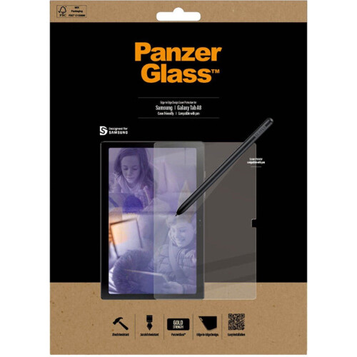 PanzerGlass - Samsung Galaxy Tab A8 (2021) - Edge to Edge glazen screenprotector - 9H gehard glas