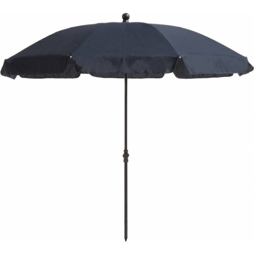 Parasol 200/8 met knik blauw 200cm Tweedehands