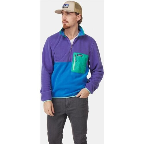 Patagonia Microdini 1/2 Zip Pullover Paars/Blauw Tweedehands