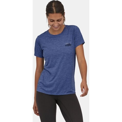 Patagonia W'S Cap Cool Daily Graphic Shirt Paars Tweedehands