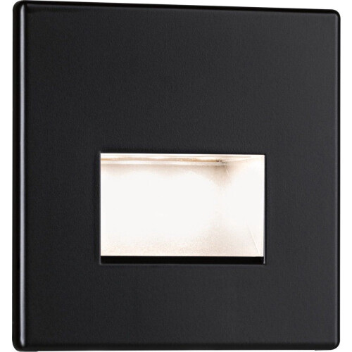 Paulmann Edge - LED Inbouwwandlamp - 1,2W - 50lm - 2700K - Zwart mat - 80x5mm (1 stuk) Tweedehands