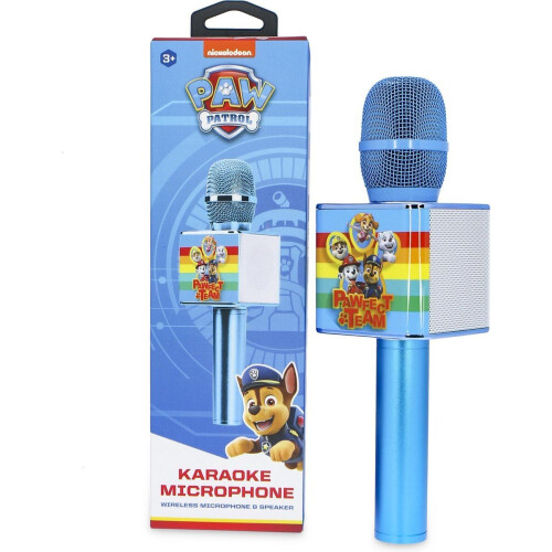 Paw Patrol Pawfect - draadloze karaoke microfoon - bluetooth 5.3 - stemopname en speaker