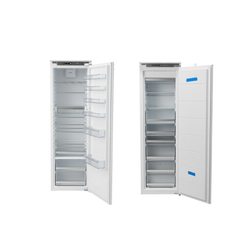 Pelgrim PVS35178N + PKD25178 - Inbouw set 178cm - NoFrost vriezer 212L en koelkast 301L Tweedehands