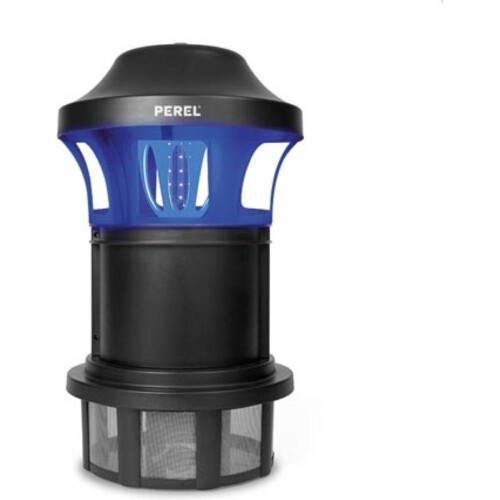 Perel Insectenverdelger LED - Buitengebruik - UV-lamp en ventilator - Zwart - 750 m²