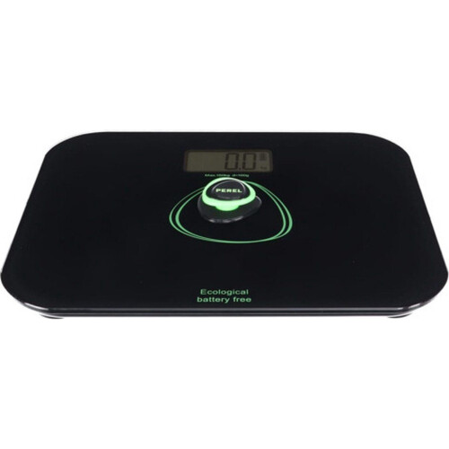 Perel Personenweegschaal - Digitaal - Max. 150 kg zonder batterijen LCD-scherm zwart