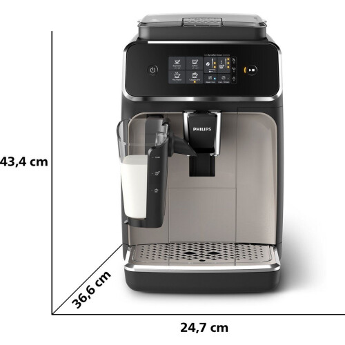 Philips 2200-serie - LatteGo EP2235/40 - Volautomatische koffiemachine met melksysteem - Bruin