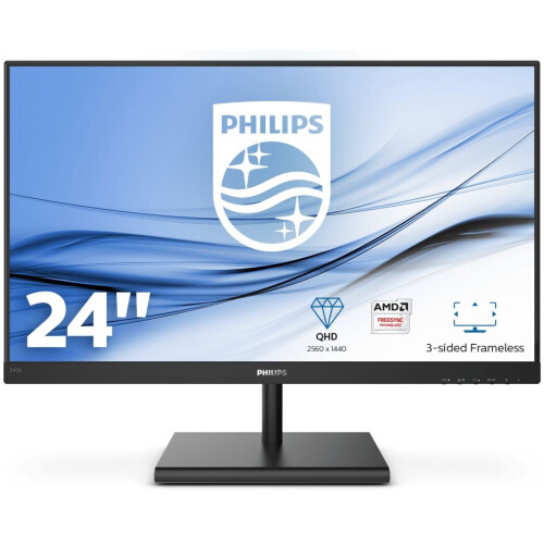 Philips 245E1S - QHD IPS Monitor - 75Hz 4ms - Zwart