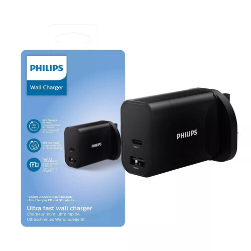 Philips 30W - Oplader - 3 Pin socket