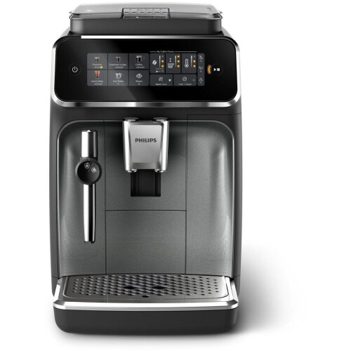 Philips 3300 Series EP3329/70 - Espressomachine - 4 Soorten Koffie + Heet Water - Black Panthera + AquaClean Filter