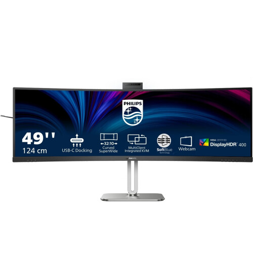 Philips 49B2U6900CH - Monitor - 49"UltraWide Dual Quad HD 5120x1440 - Zwart