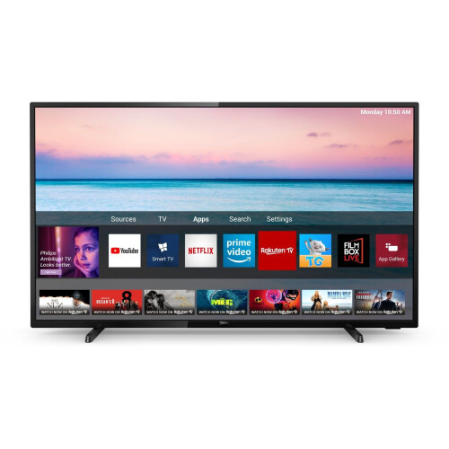 Philips 58PUS6504 - 58 inch 4K UHD TV - Dolby Vision Dolby Atmos - Zwart