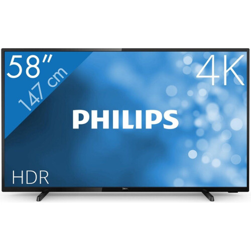 Philips 58PUS6504 - 58 inch 4K UHD TV - Dolby Vision Dolby Atmos - Zwart Tweedehands