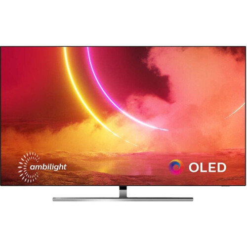 Philips 65OLED855 - Ultra HD OLED TV - 4K HDR Dolby Vision en Atmos - Zilver Zwart