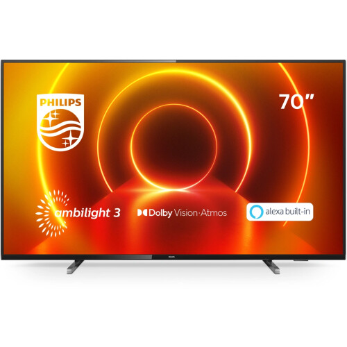 PHILIPS 70PUS8105/12 - SMART-TV 70 inch - 4K HDR Ambilight - Zilver Tweedehands