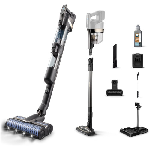 Philips 9000-serie AquaTrio - Snoerloze Stofzuiger en Dweil XW9463/11 - 3-in-1 reinigingsoplossing - AquaSpin technologie Tweedehands