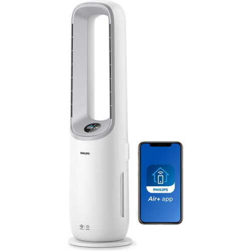 Philips Air Performer 7000 Series - 2-in-1 Luchtreiniger en Ventilator AMF765/10 - HEPA en Actief Koolstoffilter - Wit Tweedehands