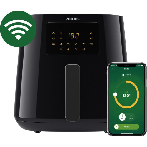 Philips Airfryer XL HD9280/70 - 5000 Series - 6,2 liter - Rapid Air-technologie - 7 programma's - NutriU-app - Amazon Alexa compatibel