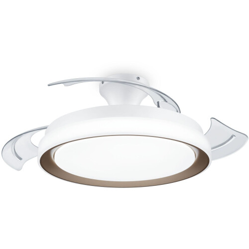 Philips Bliss - Plafondlamp met Ventilator - 35 + 28 W - Wit Goud Tweedehands