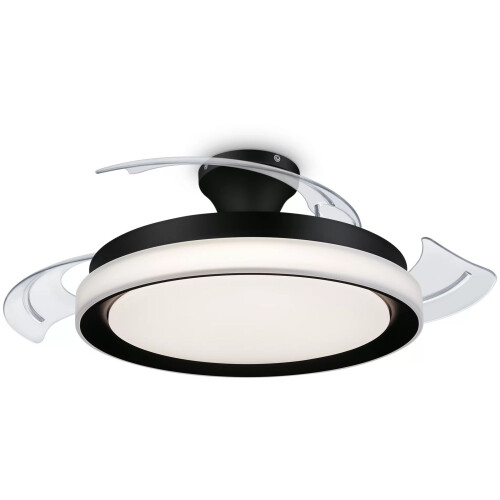 Philips Bliss - Plafondlamp met Ventilator - 35 + 28 W - Zwart Tweedehands