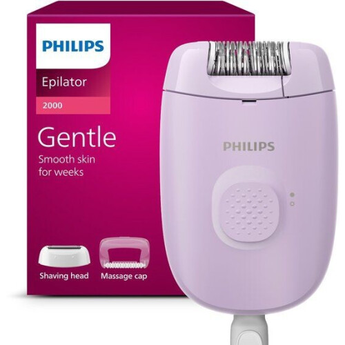 Philips BRE237/00 - Epilator Series 2000 - Snoer - Paars