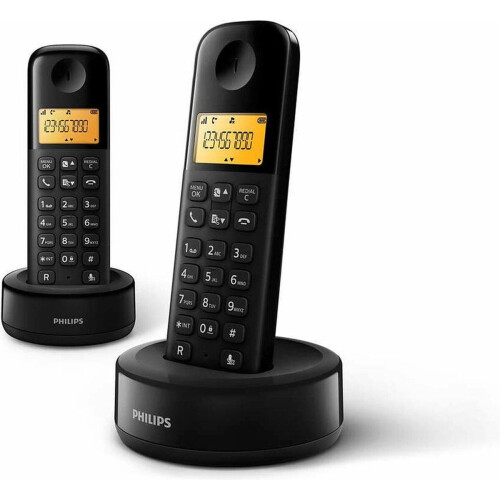 Philips D1602B/01 - Dect-telefoon - 2 handsets - Nummerherkenning (2 stuks)