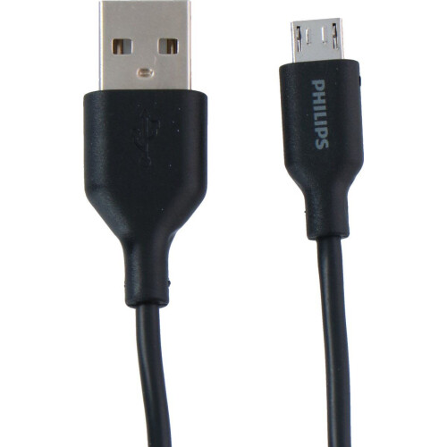 PHILIPS DLC21030U - USB-A naar Micro USB Kabel - 1.2 Meter - Zwart