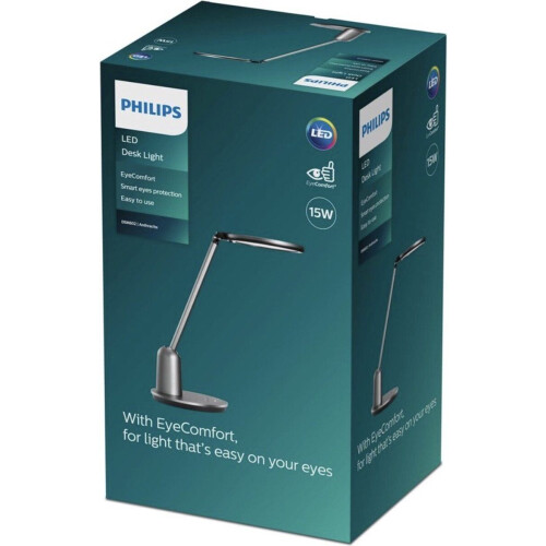 Philips Einstein bureaulamp - donkergrijs - lamp - bureau - kantoor- thuiswerken Tweedehands