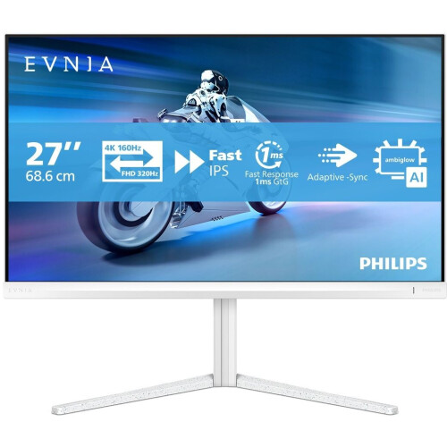 Philips Evnia 27M2N5901A - Monitor - 4K 160Hz en 320Hz Full HD - Wit Tweedehands