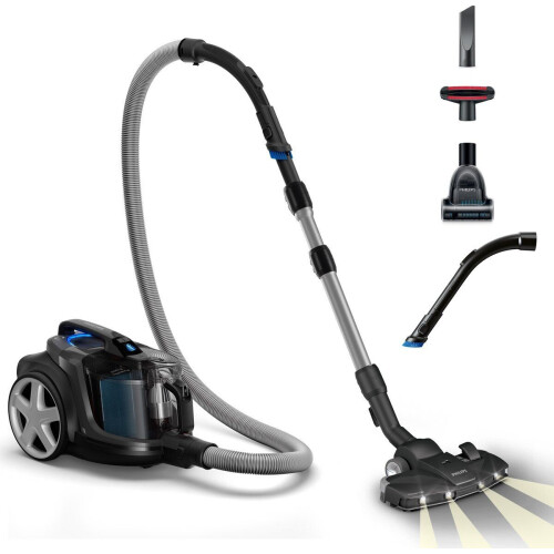 Philips FC9747/09 - Stofzuiger zonder Zak - LED Verlichting - 7 m Snoer - HEPA 13 Allergiefilter - Zwart Tweedehands