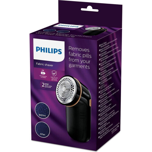 Philips GC026/80 - Pluizenverwijderaar - 3 Maasgrootten - Zwart/Koper Tweedehands