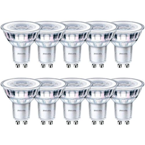 Philips GU10 LED Spot - 4.6W = 50W - Warmwit 2700K - (10 stuks)