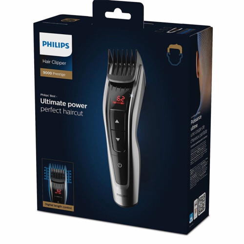 Philips HC9420/15 - Tondeuse - 60 lengte-instellingen - Zwart/Zilver