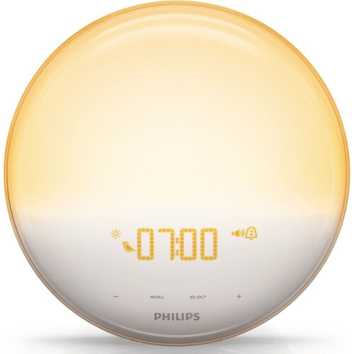 Philips HF3521/01 - Wake-Up Light - Natuurlijke zonsopgang en geluid - Wit