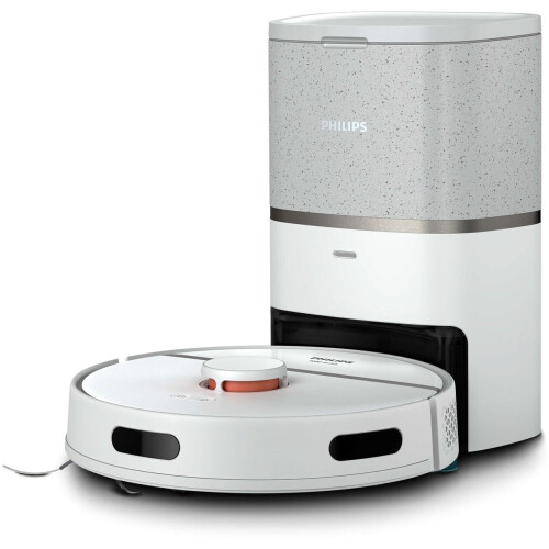 Philips HomeRun 3000 Series Aqua - Robotstofzuiger met Dweilfunctie - Ultrasterke zuigkracht - Grijs Tweedehands