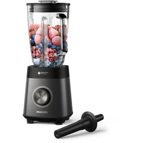Philips HR3040/00 - Blender 1200W - 1,5L glazen kan - Inclusief stamper