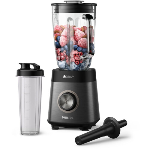 Philips HR3041/00 - Blender - 1.200W 1,5L met to go beker en stamper