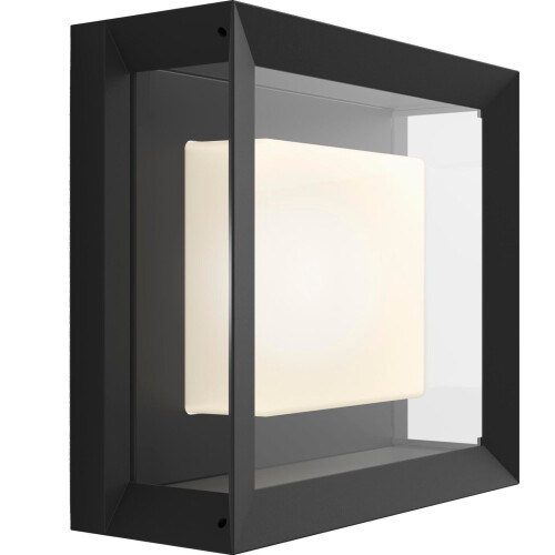 Philips Hue Econic - Buitenwandlamp - Slimme verlichting 16 miljoen kleuren - Zwart Tweedehands